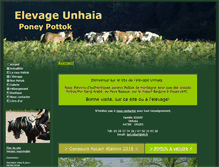 Tablet Screenshot of elevage-unhaia-pottok.fr